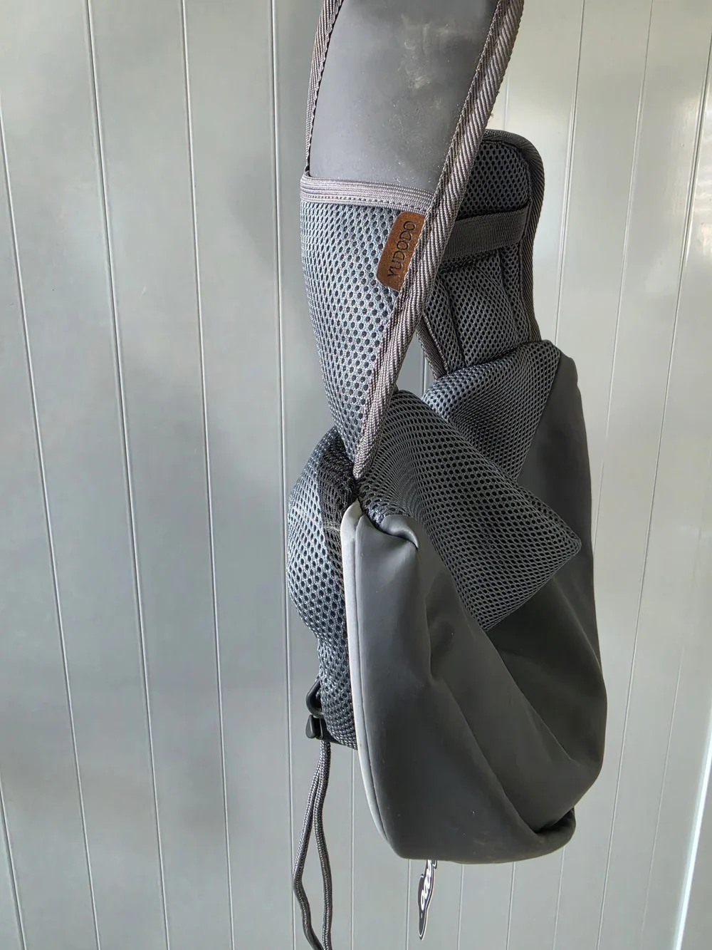Gray Mesh Sling Bag for Men - Lightweight Everyday Carry